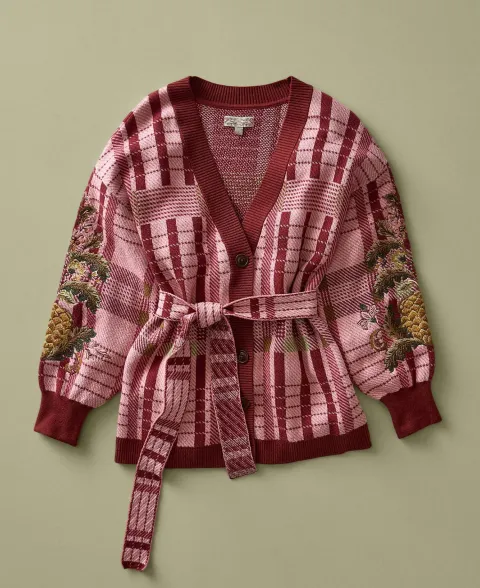 FARM Rio Luisa Embroidered Cardigan