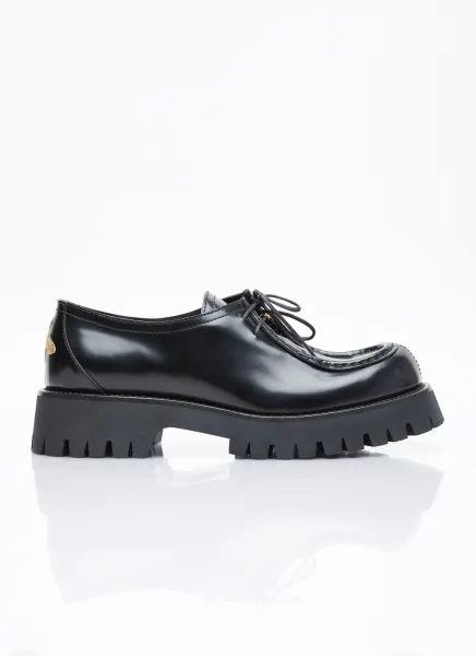 Bee Leather Lace-Up Shoes