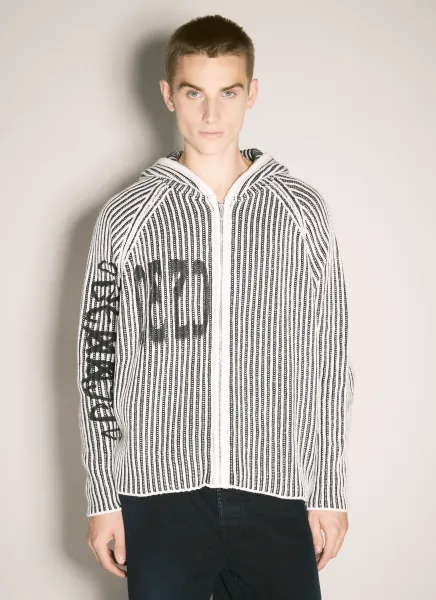 Crusader Knitted Hooded Cardigan