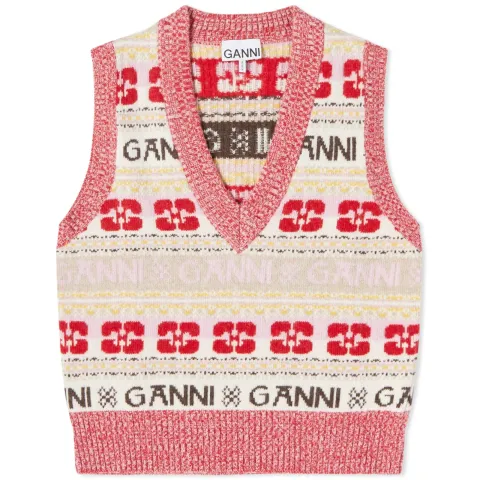 Logo Wool Mix Vest