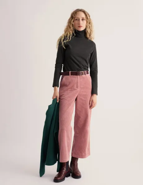 Seasalt Cornwall Cotton Rich Roll Neck Top Black
