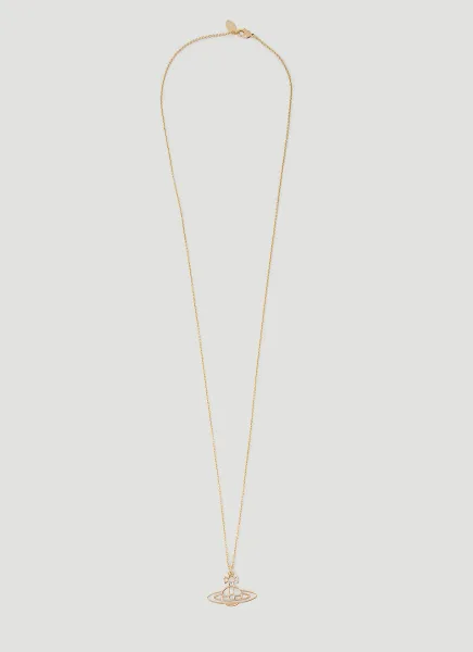 Thin Lines Flat Orb Necklace