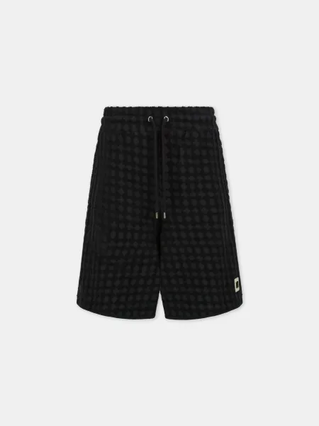 MA QUAD TOWELING SHORT - Black