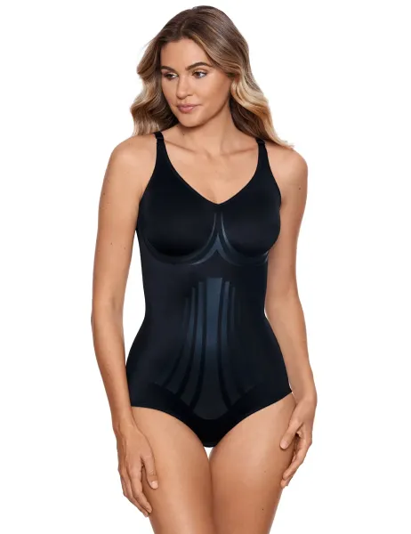 Miraclesuit Modern Miracle Extra Firm Control Non-Wired Non-Padded Shaping Body Black