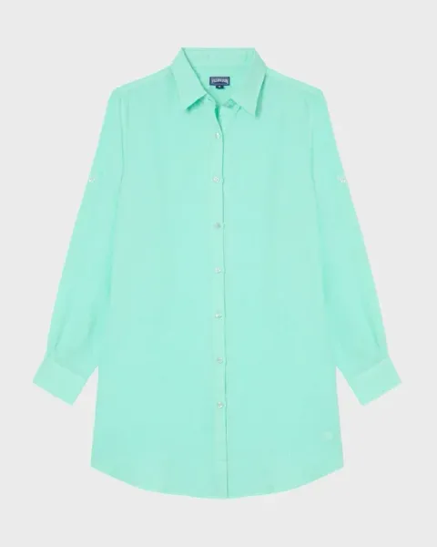 Vilebrequin Women Linen Shirt Dress Solid