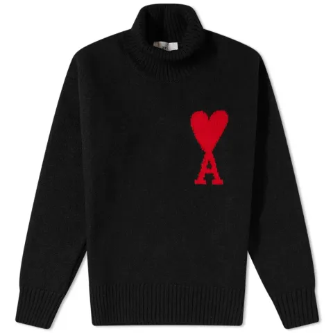 AMI Large A Roll Neck Knit
