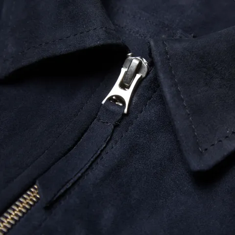 Splash Suede Zip Shirt
