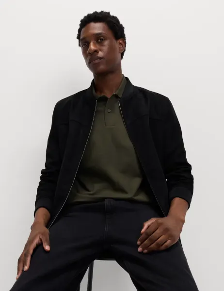 Marks & Spencer Ultimate Pique Polo Shirt Dark Khaki