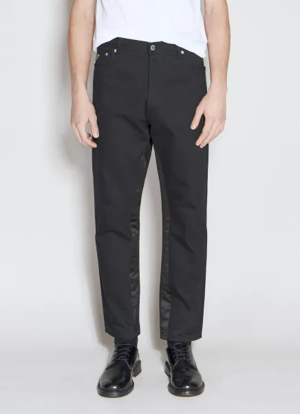 Logo Plaque Five-Pocket Jeans