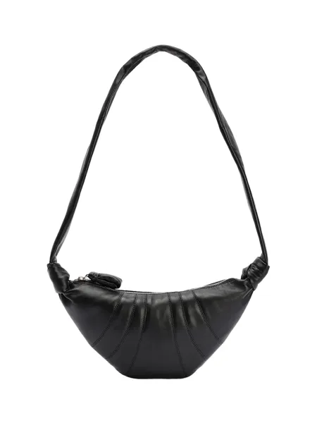 small croissant bag Black
