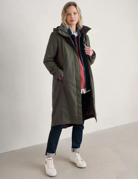 Seasalt Cornwall Waterproof Hooded Longline Parka