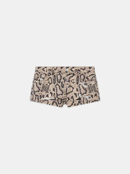 WOMEN - WOMEN'S SNAKE DENIM SHORT - Multi