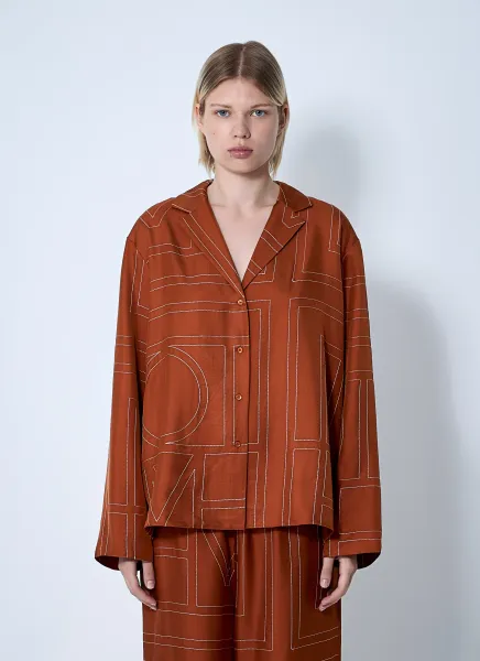 Monogram Silk Shirt