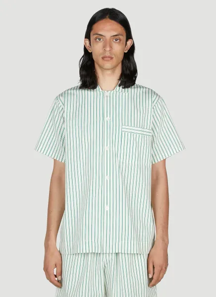 Clover Stripe Short Sleeve Pyjama Shirt