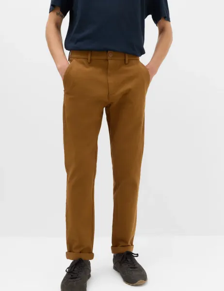 Marks & Spencer The Ultimate Slim Fit Twill Chinos Bronze