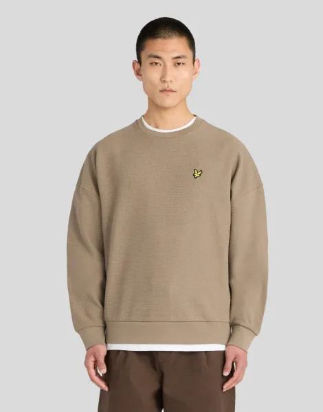 Lyle & Scott Textured Rib Crew Neck Sweatshirt