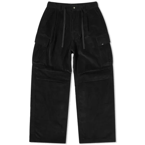 Corduroy Wide Cargo Pants