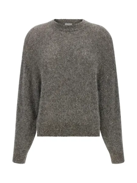 BRUNELLO CUCINELLI Sequin Jumper Grey