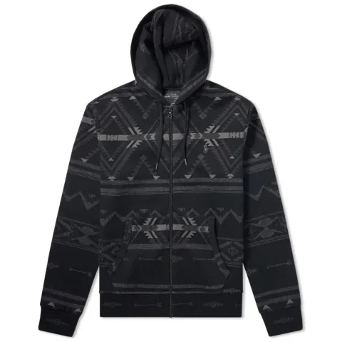 Beacon Print Zip Hoody