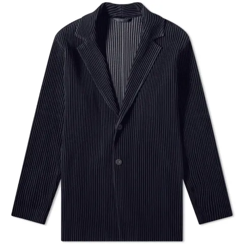 Pleated Single Breasted Jacket