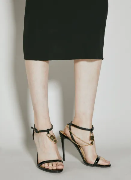 Patent Leather Heeled Sandals