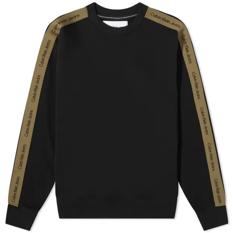 Contrast Tape Crew Sweat