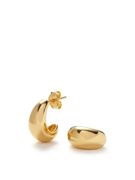 Missoma Savi Dome Mini Hoop Earrings 18kt gold