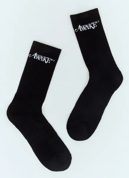 Logo Jacquard Socks