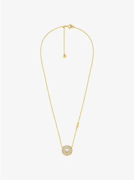 Pavé Sterling Silver Heart Necklace
