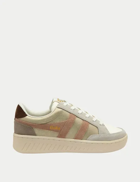 Gola Superslam Blaze Colour Block Trainers Gold Mix
