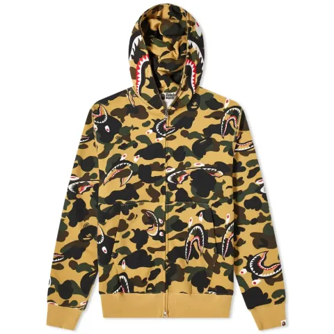 Shark 1St Camo Shark Relaxed Zip Hoodie