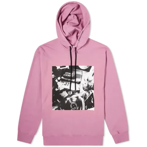 Piano Print Back Popover Hoodie