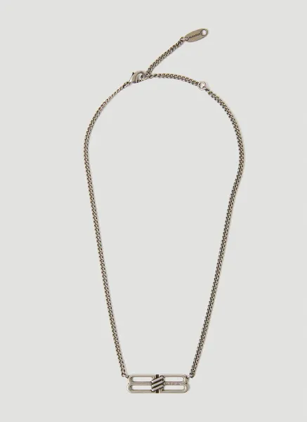 License BB Logo Stud Necklace