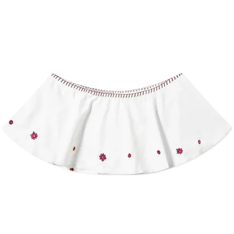 Isabella Floral Embroidered Skirted Bikini
