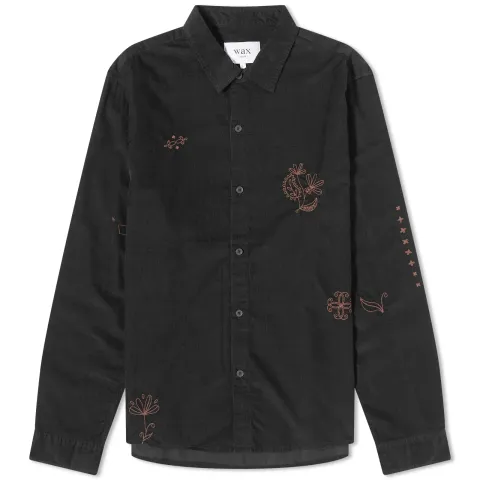 Micro Cord Embroidered Trin Shirt