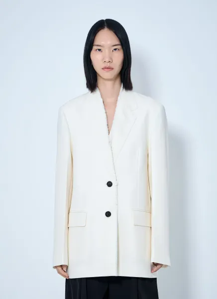 Raw Lapel Blazer