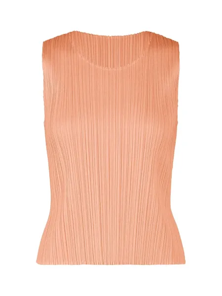 Pleats Please July Colors Tank Top Pale Orange
