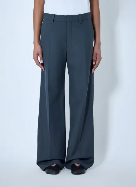 Wide-Leg Tailored Trousers