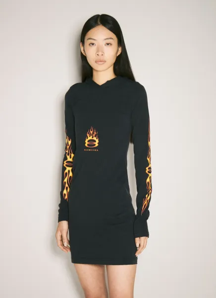 Burning Unity Hooded Dress