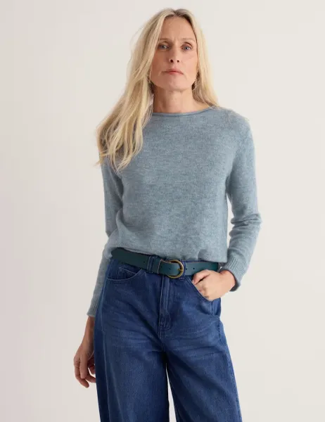 Seasalt Cornwall Wool Blend Jumper Grey
