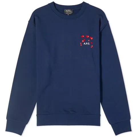 A.P.C. Valentines Logo Crew Sweat