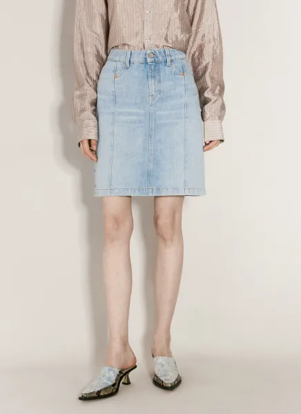 Narrow Front Mini Skirt