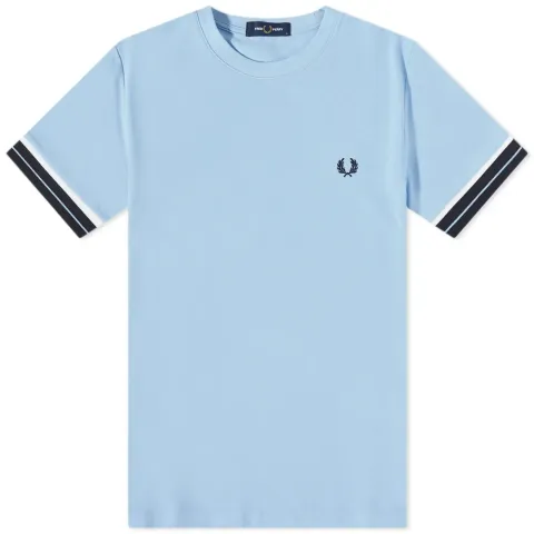 Tramline Tipped Pique T-Shirt