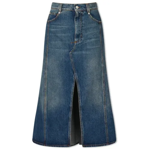 Midi Denim Skirt