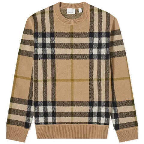 Nixon Large Check Cashmere Knit