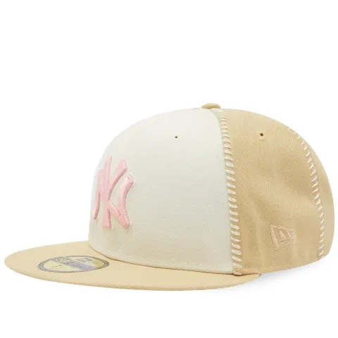NY Yankees Seam Stitch 59Fifty Fitted Cap