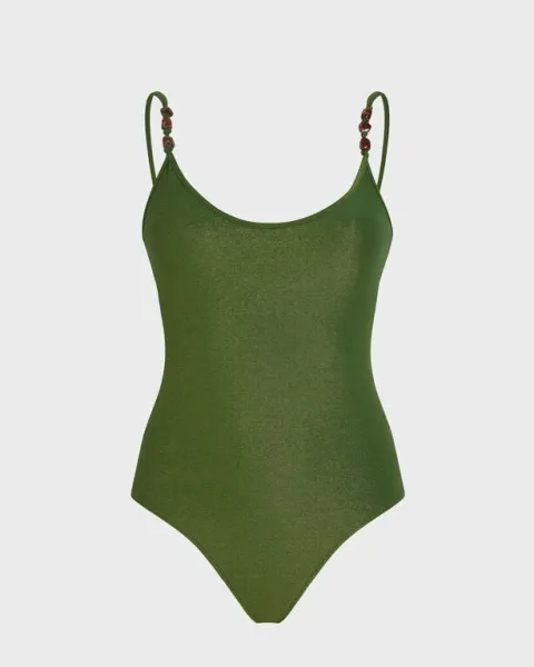 Vilebrequin Women Low-back One-piece Swimsuit Iridescent Jersey