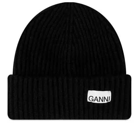 Logo Structured Rib Beanie