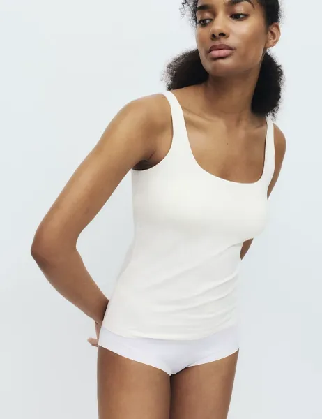 Marks & Spencer Secret Support Scoop Neck Bra Vest Ivory