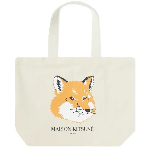 Maison Kitsuné Fox Head Tote Bag